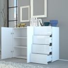 Mobile multiuso ONDA 4 cassetti - Storing - Web Furniture Mobile multiuso ONDA 4 cassetti - Storing - Web Furniture