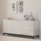 METIS 170 cm sideboard with feet 2 doors + 3 drawers - Web Furniture
