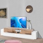 NEW CORO 220 cm TV stand with 2 hinged doors + 2 flap doors - Web Furniture NEW CORO 220 cm TV stand with 2 hinged doors + 2 flap doors - Web Furniture