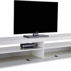 BURRATA 200 cm TV stand with 2 open compartments + 1 flap door - Web Furniture BURRATA 200 cm TV stand with 2 open compartments + 1 flap door - Web Furniture