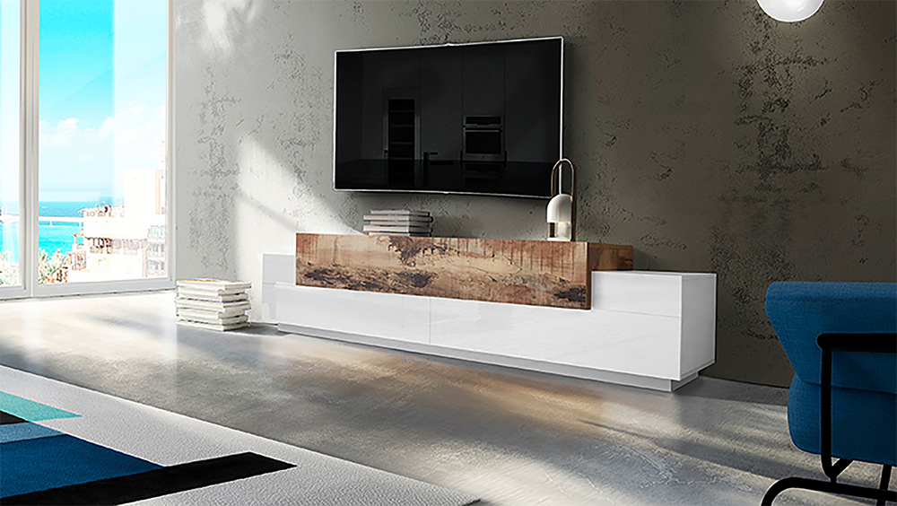 41669355_CORO_AMB CORO 240 cm TV stand with 3 flap doors - Web Furniture