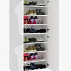 PING shoe rack with 4 hinged doors - Web Furniture PING shoe rack with 4 hinged doors - Web Furniture