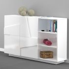 PING multi-purpose cabinet with 2 hinged doors and 3 open compartments - Web Furniture PING multi-purpose cabinet with 2 hinged doors and 3 open compartments - Web Furniture
