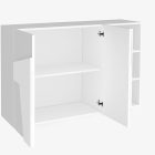 PING multi-purpose cabinet with 2 hinged doors and 3 open compartments - Web Furniture PING multi-purpose cabinet with 2 hinged doors and 3 open compartments - Web Furniture