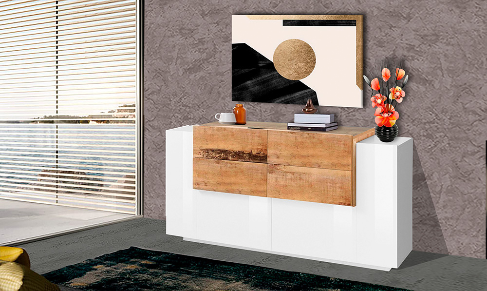 19253136_NEW_CORO_AMB NEW CORO sideboard with 2+2 hinged doors - Web Furniture
