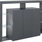Madia alta ESSENTIAL da 150 cm con 3 ante - Living - Web Furniture Madia alta ESSENTIAL da 150 cm con 3 ante - Living - Web Furniture