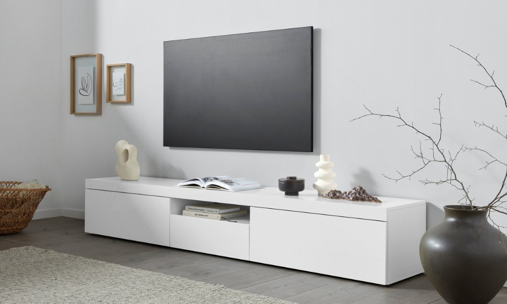 17762464_ESSENTIAL_AMB Porta TV ESSENTIAL 220 cm 2 anta 1 ribalta - Living - Web Furniture