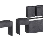 PRATIKA 2-Piece Extendable Bench Set - Dining - Web Furniture PRATIKA 2-Piece Extendable Bench Set - Dining - Web Furniture