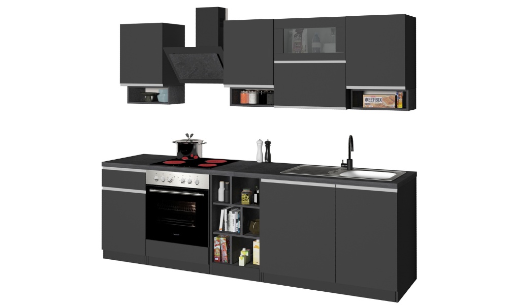 22720255_SOLE_SCON Cucina lineare SOLE 256 cm, composizione 2 - Cooking - Web Furniture