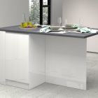 SOLE Kitchen Island with 2 Doors and Open Compartments - Cooking - Web Furniture SOLE Kitchen Island with 2 Doors and Open Compartments - Cooking - Web Furniture