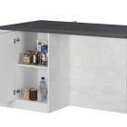 SOLE Kitchen Island with 2 Doors and Open Compartments - Cooking - Web Furniture SOLE Kitchen Island with 2 Doors and Open Compartments - Cooking - Web Furniture