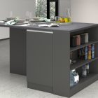 SOLE Kitchen Island with 2 Doors and Open Compartments - Cooking - Web Furniture SOLE Kitchen Island with 2 Doors and Open Compartments - Cooking - Web Furniture