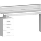 NEW SELINA Desk 160 cm with Monitor Stand - Desking - Web Furniture NEW SELINA Desk 160 cm with Monitor Stand - Desking - Web Furniture