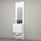 KOMPACT Mirror Panel with Closed Shoe Storage Element - Storing - Web Furniture