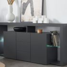 Credenza ESSENTIAL a 2 ante e 3 cassetti da 180 cm - Living - Web Furniture Credenza ESSENTIAL a 2 ante e 3 cassetti da 180 cm - Living - Web Furniture