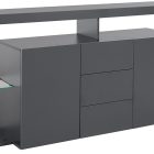 Credenza ESSENTIAL a 2 ante e 3 cassetti da 180 cm - Living - Web Furniture Credenza ESSENTIAL a 2 ante e 3 cassetti da 180 cm - Living - Web Furniture